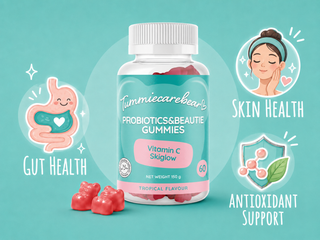 Tummiecarebear Probiotics & Beutie Gummies 60s product photography