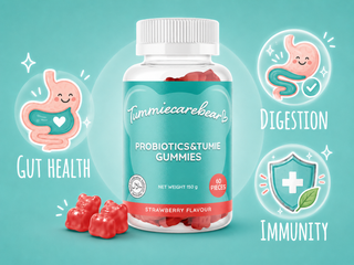 Tummiecarebear Probiotics & Tumie Gummies 60s product photography