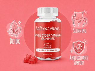 Haircarebear Apple Cider Vinegar Gummies 7s product photography