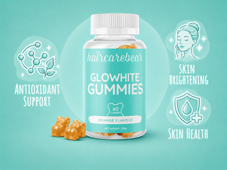 Haircarebear Glowhite Gummies 60s product photography