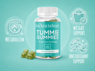 Haircarebear Tummie Gummies 60s product photography