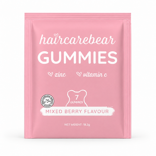 Haircarebear Gummies 7s product photography