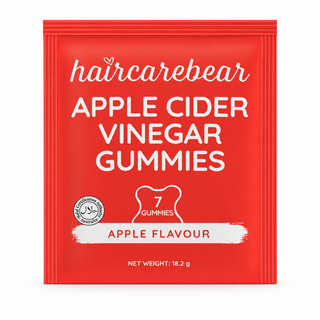 Haircarebear Apple Cider Vinegar Gummies 7s front of pack label