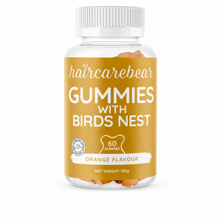 Haircarebear Gummies with Birds Nest 60s front of pack label