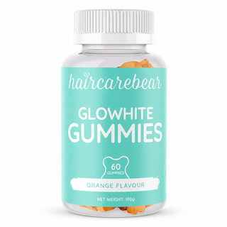 Haircarebear Glowhite Gummies 60s front of pack label