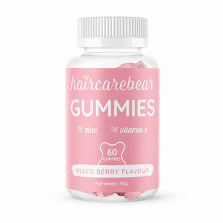 Haircarebear Gummies 60s front of pack label