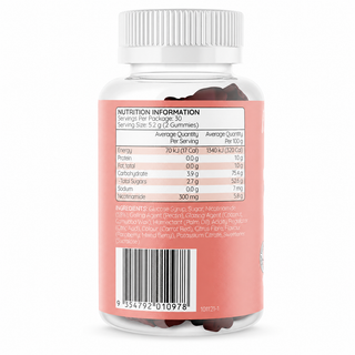 Haircarebear NMN+ Gummies 60s nutrition information panel