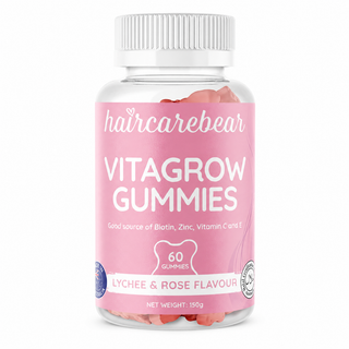 Haircarebear Vitagrow Gummies 60s front of pack label