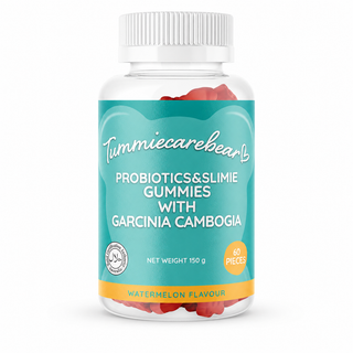 Tummiecarebear Probiotic & Slimie Gummies 60s front of pack label